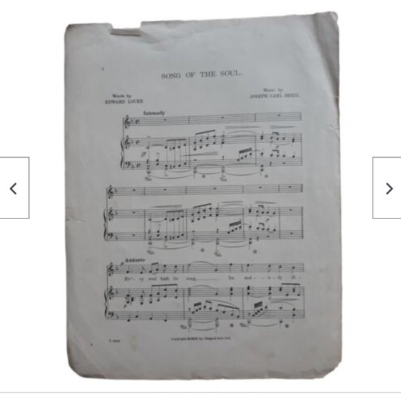 1909 Song of the Soul Joseph Carl Breil from Drama Climax by Edward Locke - Picture 2 of 7